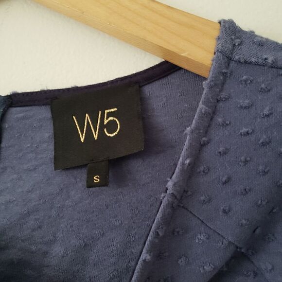 W5 Swiss Dot Bell Sleeve Blouse S - Picture 4 of 6